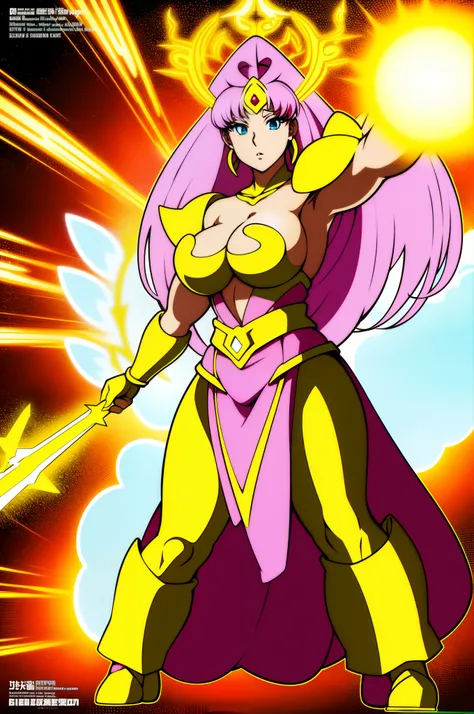 sentai ,, standing solo, weird, bizzare, angelic, divine, aura, celest, female, big breast, full body