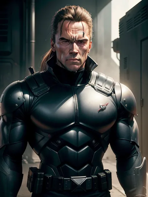 filme "Terminador" em estilo anime, Arnold Schwarzenegger, John Connor, Sara Connor, Exterminador T-800, Exterminador T-1000