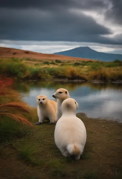 foca en el campo