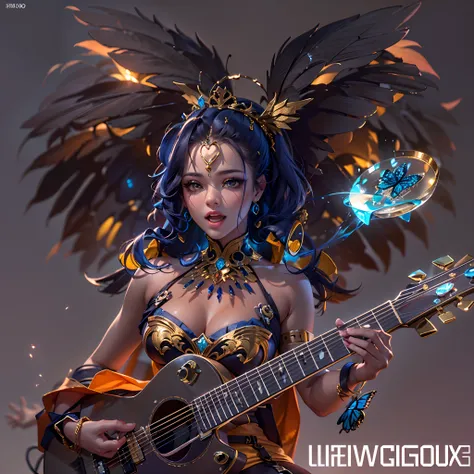 Sun urban Goddess_play_guitar Masterpiece ultra deep path equirectangular_360 handled_guitar jukebox Beholder forest graduate global luminescence saturate Sunlight volumetric lightning contrast meticulously intricate ultra_high-definition pro-photo-realist...