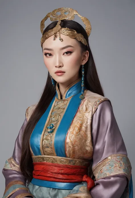 beautiful Mongolian woman in the 13th century