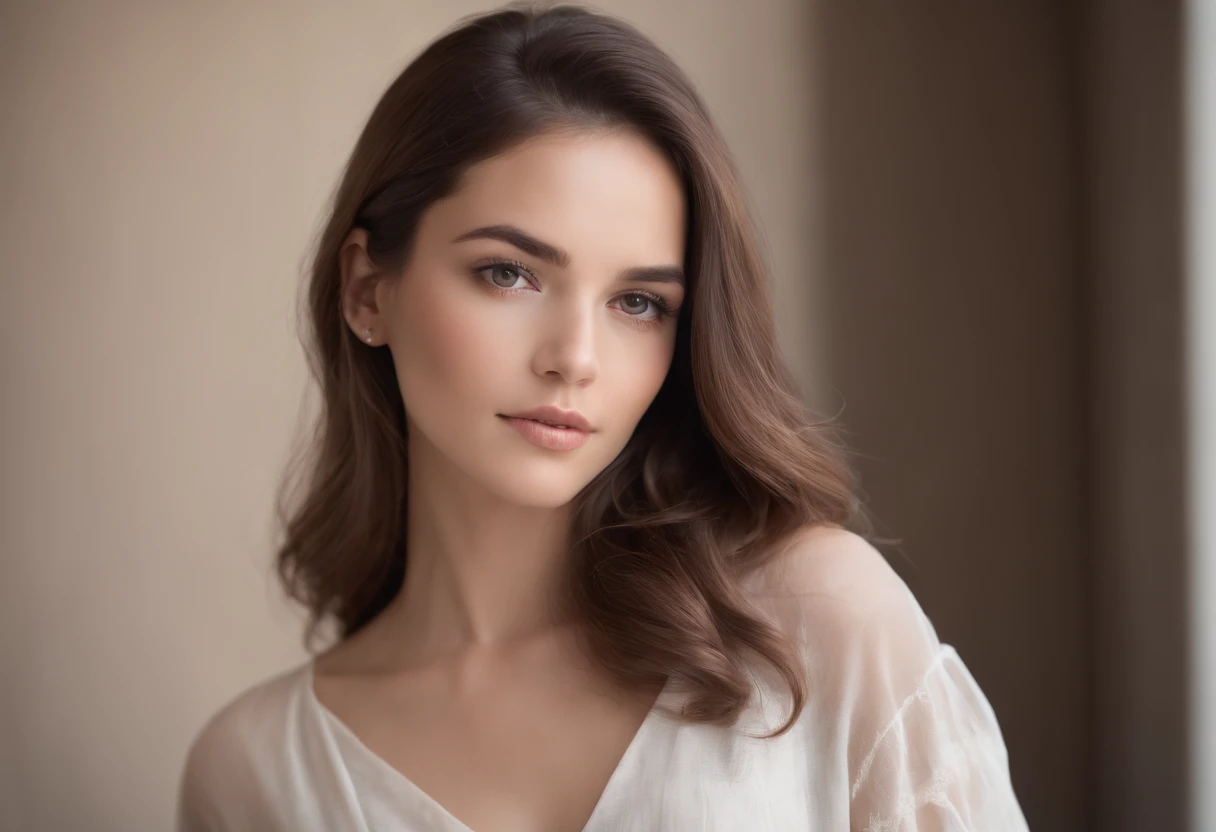 modelo: La modelo debe tener un aspecto fresco y natural, with minimal makeup that highlights your features. Su cabello debe ser peinado en ondas sueltas o un peinado elegante. luci: Usar suave, Diffused lighting to create a warm and welcoming atmosphere. ...