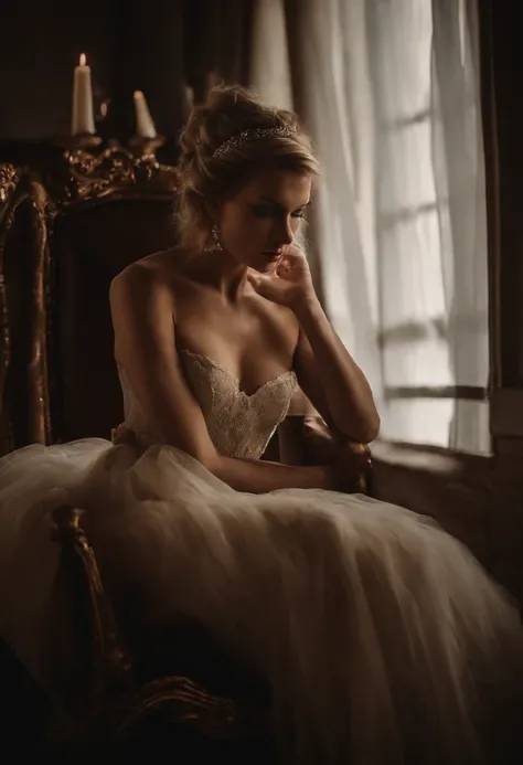 Taylor Swift in lace lingerie with a chocker sitting on Abraham Lincoln’s Lap and kissing him passionately on lips on a throne.

 Showing feet, dramatic lighting, highest quality, red eyes, evil, Cinematic lighting, toned body, perfect face, looking at vie...