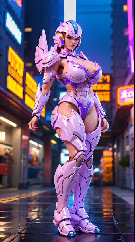 (nsfw:0.5), MIGHTY MORPHIN POWER RANGERS, HUGE BOOBS, BATTLE ARMOR FULL SUIT, (CLEAVAGE), TRANSPARANT, TALL LEGS, STANDING, THICK BODY, MUSCLE ABS.