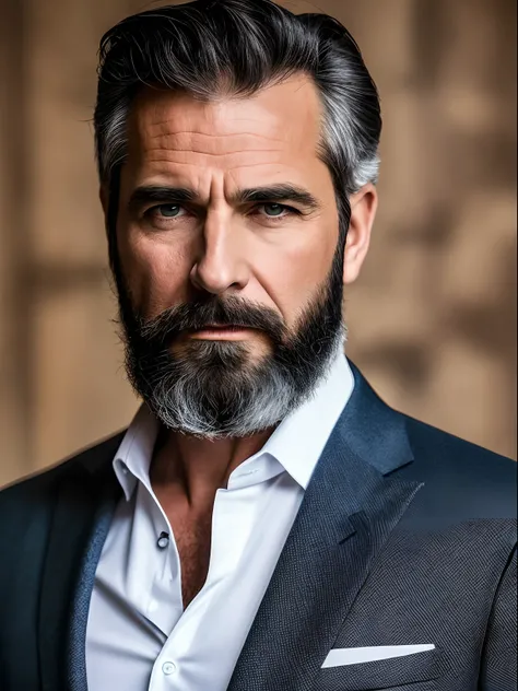 Mature male, little bearded, victroian suit, classic gentleman, high-class man, black suit,frowning,4k, high-res, masterpiece, best quality, sharp focus, (cinematic lighting), collarbone, [:(detailed face:1.2):0.2]  [half potrait] [ classic suit], solo mid...