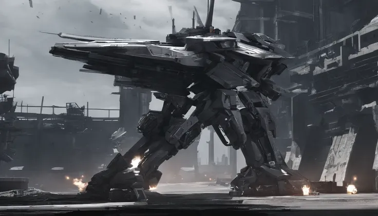 Highest image quality，Outstanding details，超高分辨率，（Fidelity：1.4）,Unicorn Gundam - 02 - Banshee,，Futuristic，mechanically aesthetic，Virtual Engine 5，Perfect detail rendering，rendering by octane，hyper HD