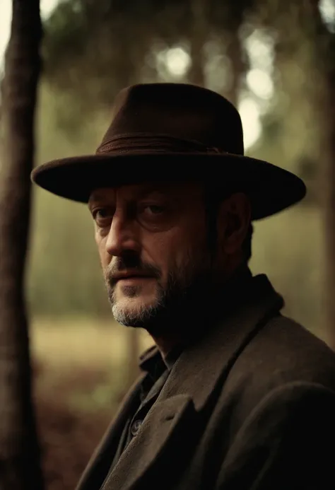 A still from Léon，Jean Reno，Matinda，potted，Wool woven hat