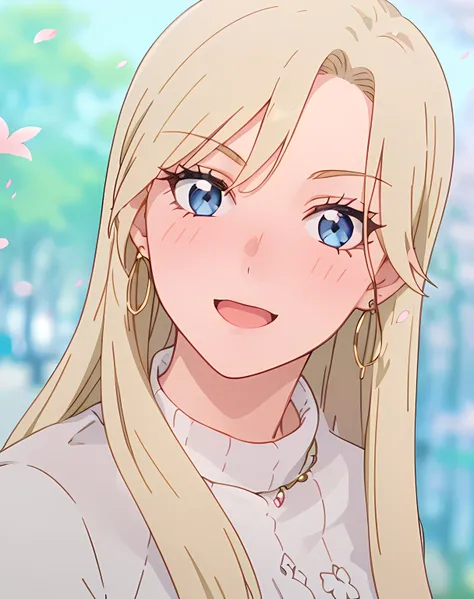 ((masterpiece, best quality, highres, UHD, RTX, perfect pixel, depth of field, 4k, extremely-detailed))), 1girl, single, solo, beautiful anime girl, beautiful artstyle, anime character, ((long hair, parted bangs, blonde hair)), ((blue eyes:1.4, rounded eye...