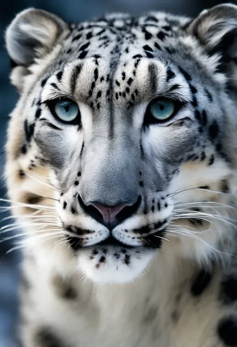 "Generate ultra-high-definition images of chic snow leopards, Classic snow leopard Pose. Using advanced macro photography techniques、Highlights the intricate details of the snow leopard s coat, mustaches, And expressive eyes.

Place the camera at the snow ...