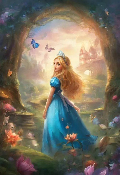 Alice in wonderland, high quality, fantasy,