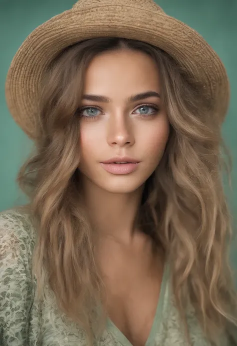 mulher arafed com uma regata vermelha e um colar em um clube, menina sexy com olhos verdes, Retrato Sophie Mudd, cabelos castanhos e olhos grandes, selfie de uma jovem mulher, Olhos do quarto, Violeta Myers, sem maquiagem, maquiagem natural, Looking direct...