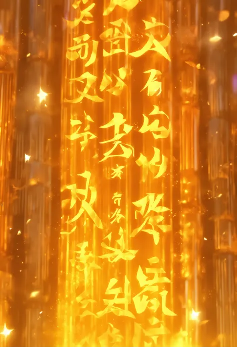 1boys,solo,Young scholars of ancient China，Holding a golden brush，Writing is in full swing，(Transparent glowing golden Chinese characters hovered in midair:2)，Vertical text，glittery，Scholar in blue robes，Long flowing hair flutters in the wind，16k, hyper HD...