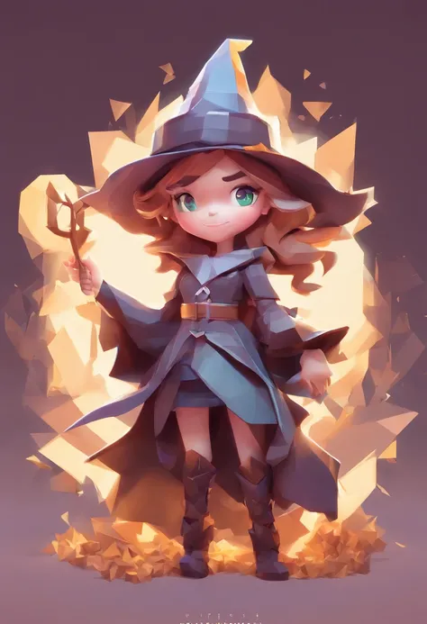 A chibi witch portrait, with a warm smile,fantasy, global illumination, backlighting, bloom, ((cold light)), sharp focus, photo realistic, detailed skin, background out of focus, cinematic composition , ultra-detailed, realistic , hyper-realistic , volumet...