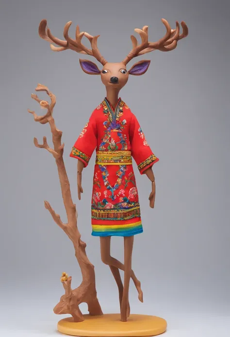 Yi or Miao clothing，deers