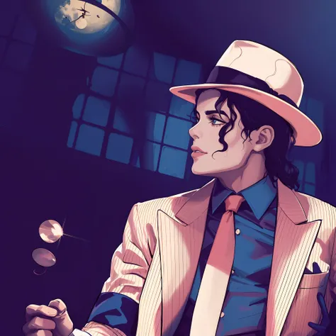 Il y a un homme en costume et chapeau, Portrait de Michael Jackson, Photo de Moonwalker, Michel_Jackson, HQ Work, Michael Jackson, Portrait de Michael Jackson, Michael Jackson Danse de la Lune, hq 4k wallpaper, Portrait de Martin Ansin, Fan Art, Fan Art dy...