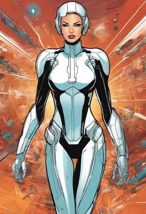 marvel comics a female ironwomen in suit fully powered large overwhelming electric current