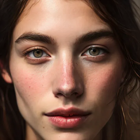 Close-up photography of the face of a 22 years old woman, (by Alyssa Monks:1.1), by Joseph Lorusso, by Lilia Alvarado, beautiful lighting, sharp focus, 8k, high res, (pores:0.1), (sweaty:0.8), Masterpiece, Nikon Z9, Award - winning photograph, (perfectly r...