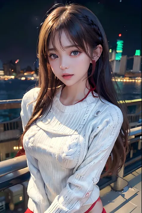 (1 female:1.1)、8K、Light Brown Fringe Hair、The long-haired、Braided hair、disheveled hair、Light brown eyes、(dignified expression)、(爆乳:1.4)、Photorealsitic、(Shadow:1.1)、(intricate detailes:1.2)、(masutepiece、:1.3)、(top-quality:1.4)、(超A high resolution:1.2)、超A hi...