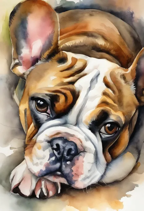 bebezinho de bulldog ingles merle