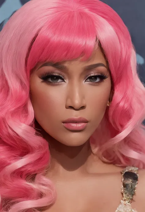 “Saving Private Ryan” starring Nicki Minaj in a colorful wig, scene: middle of intense battle, directed by Steven Spielberg, DVD action scene screen-grab, UHD, fine detail, 4k, extremely detailed, --ar 16:9