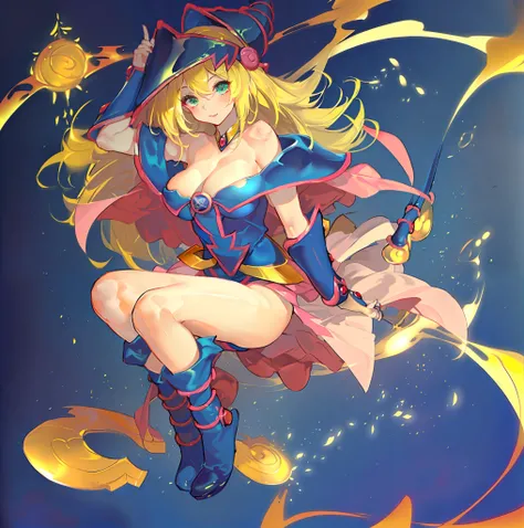 Una  belle chica dark magician girl sentada sobre una piedra, vestida con ropa china antigua, tul fluido, seda ligera, postura perezosa, hoja de loto grande, loto, estilo de pintura con tinta, color limpio, corte decisivo, en blanco, a mano alzada, obra ma...