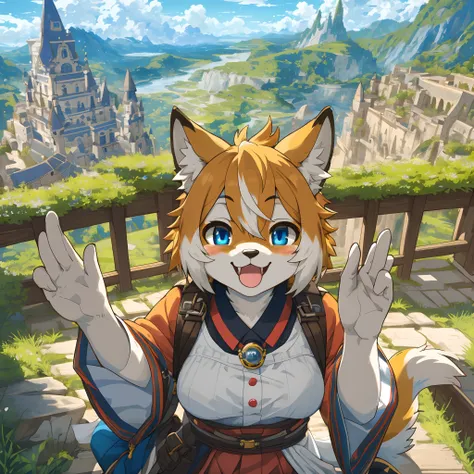 super high resolution, detailed background, World Heritage Site, 6+boys, 6+girls, Happy, joyful, absurdres(highly detailed beautiful face and eyes)perfect anatomy(Photos of solo travelers)(kemono, furry anthro),