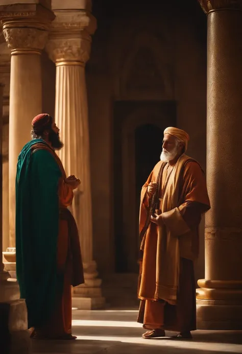 a Pharisee and a tax collector went to the temple to pray. The Pharisee prayed about how good he was, but the tax collector asked for Gods mercy as he was a sinner.