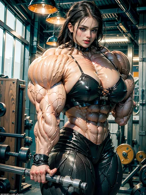 (8k, RAW photo, photorealistic:1.25), (giant dildo strapon:1.25), ((((1 girl)))), (1 super muscular tranny bodybuilder:1.25), (bulging veins:1.25), (huge dick:1.25), (extreme muscular exposure:1.25), (dominatrix in full black latex:1.5), (super muscular pr...