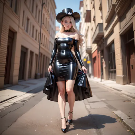 Rich girl, dress, high heels, sexy, latex, beautiful, domme