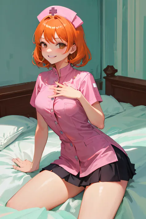 hi-res、nami (onepiece)、masuter piece、top-quality、hight resolution、adult woman 、独奏、alone、grinning evily、evil smile、evil plan、oran...