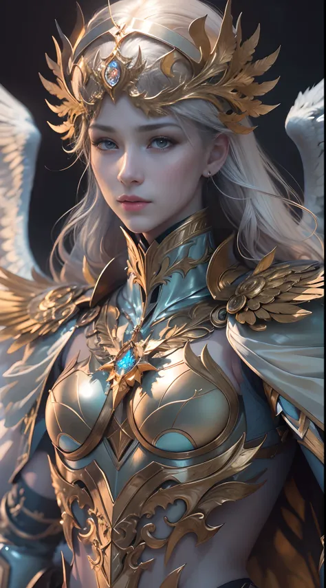 Archangel Michael、The Four Archangels、masutepiece,Best Quality,ultra-detailliert,hight resolution,hight resolution,4K,Portrait in 4K,8K,8K Portrait,Unity 8k壁纸,extremely details CG,Realistic,Raw photo,Real person,a portrait photo of,Photorealistic,Shiny ski...