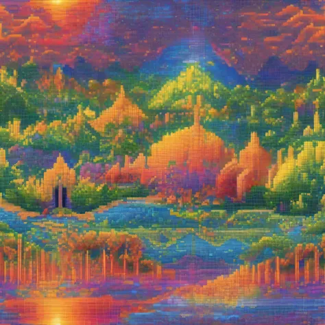 Radiant Resonance: A Meditative Rainbow Journey. A serene and vibrant landscape where light and consciousness intersect. As you gaze upon a majestic rainbow, allow its colors to resonate with your inner world, illuminating the depths of your being.