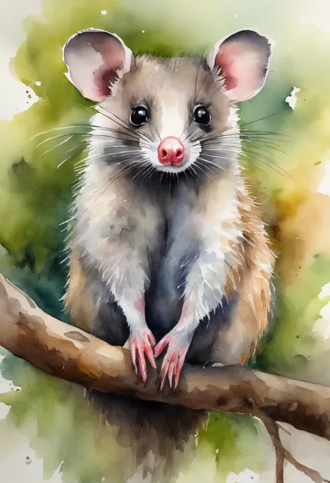 Cute possum，