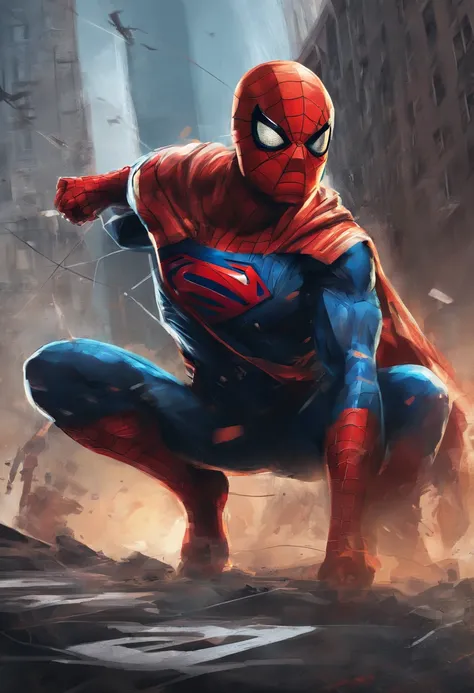 Combine the characteristics of Superman with Spider-Man