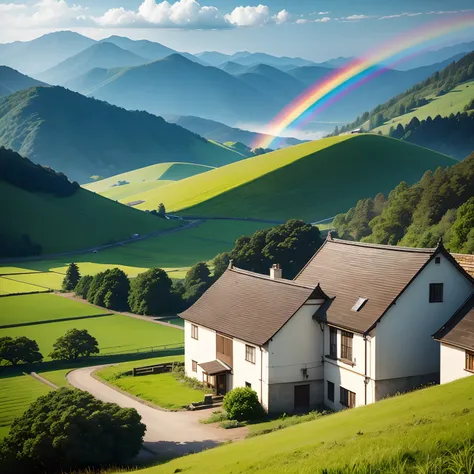 Countryside、rainbow