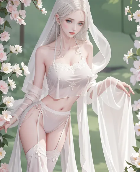 Beautiful details for girl，very detailed eyes and faces，beautiful eyes in detail，ultra - detailed，A high resolution，The is very detailed，The best quality，illustratio，astounding，exquisite details with white hair，best qualtiy，VerydetailedCG，8k wallpaper，face...