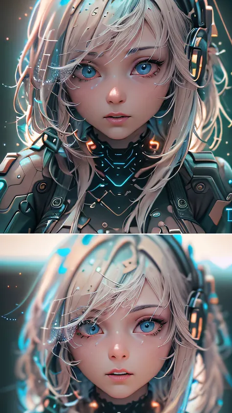 ((Best quality)), ((masterpiece)), (detailed:1.4), 3D, an image of a beautiful cyberpunk female with thick voluminous hair,light particles, pure energy chaos antitech,HDR (High Dynamic Range),Ray Tracing,NVIDIA RTX,Super-Resolution,Unreal 5,Subsurface scat...