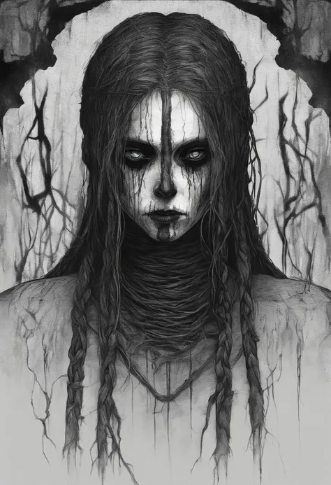 Braided girl，terroral