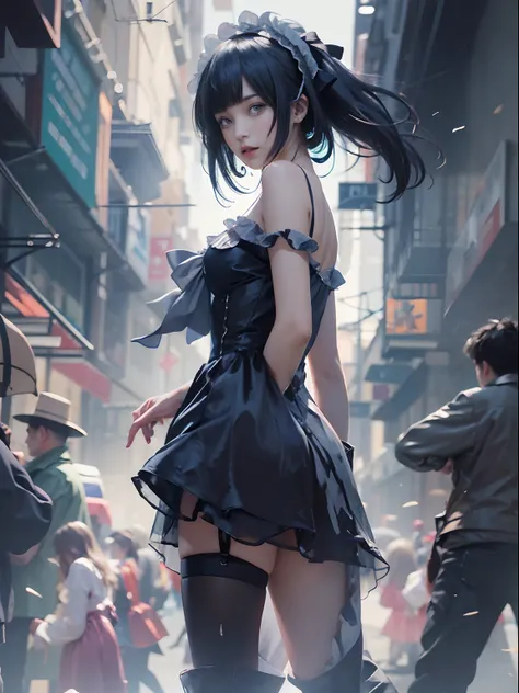 cosplay,angle of view,Natural lighting,1girll,Solo,
Lolita_dress,standing,bonnet,
crowd,cosplay,bblurry,Blurry,The background is blurred out,NSFW,
insanely details,Works by Gregory Crudson,yoji shinkawa,Guy Denning,James Jane and Liz Gale,Ink Drip,paint sp...