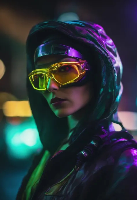 cyberpunk allien portrait