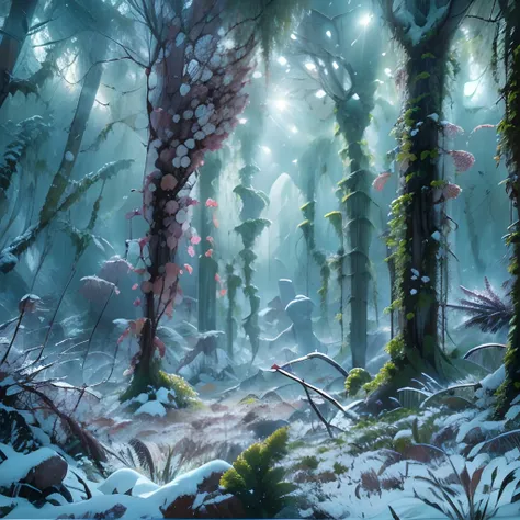 snow forest, jungle