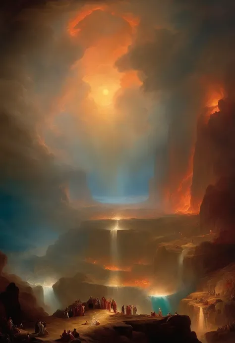 The Last Judgment in the style of British artist John Martin