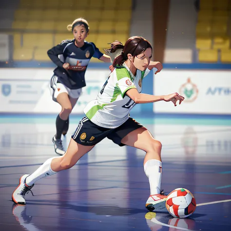 there is a woman that is playing soccer on the court, indoor shot, malika favre, afp, caroline gariba, sanja stikovic, mina petrovic, daniela uhlig, simona sbaffi is the captain, indoor, mandy jurgens 8 k 1 5 0 mpx, sandra pelser, laura sava, johanna ruppr...