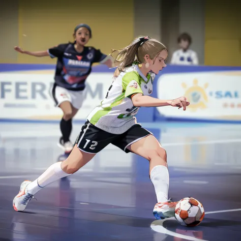 there is a woman that is playing soccer on the court, indoor shot, malika favre, afp, caroline gariba, sanja stikovic, mina petrovic, daniela uhlig, simona sbaffi is the captain, indoor, mandy jurgens 8 k 1 5 0 mpx, sandra pelser, laura sava, johanna ruppr...