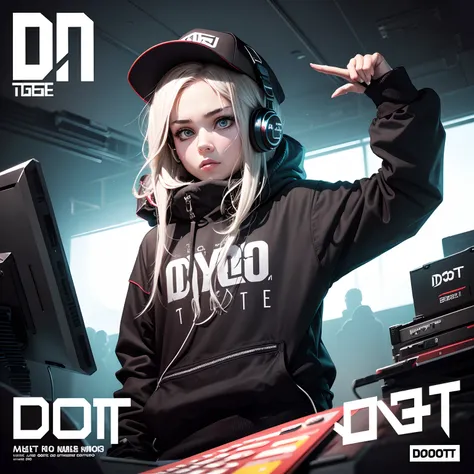 Cover album style dubstep music, the artist name is dot conf