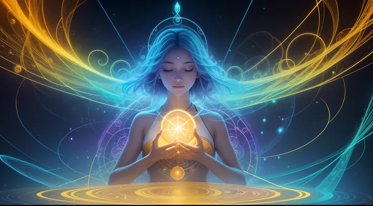 Embark on a creative journey as you envision a captivating image inspired by the frequency 417 Hz from the Solfeggio scale. Picture a mesmerizing visual representation that reflects the profound vibrations and transformative energies associated with this s...