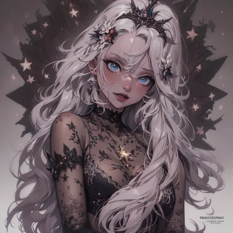 ((Masterpiece, Highest quality)), Detailed face, CharacterDesignSheet， full bodyesbian, Full of details, Multiple poses and expressions, Highly detailed, Depth, Many parts，the witch，estilo fantasia，Extremely beautiful，High Balance, Natural light, Lace，lace...