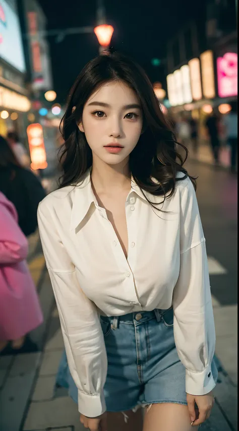 (Best quality,16k,A high resolution,Masterpiece:1.2),Ultra-detailed,(Realistic,Photorealistic,photo-realistic:1.37),Korean fashion beauty,Japanese and Korean beauties,cute and innocent,Detailed eyes and face,beautiful detailed lips,White teeth,Long eyelash...