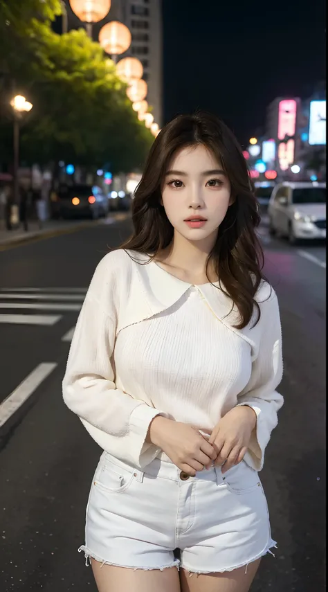 (Best quality,16k,A high resolution,Masterpiece:1.2),Ultra-detailed,(Realistic,Photorealistic,photo-realistic:1.37),Korean fashion beauty,Japanese and Korean beauties,cute and innocent,Detailed eyes and face,beautiful detailed lips,White teeth,Long eyelash...