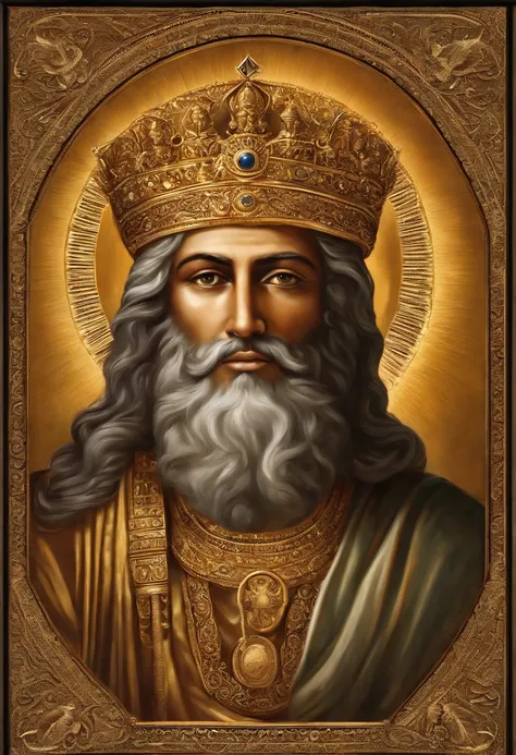 Give a description of the face of a prophet from biblical times, like King Solomon for example

The face of a character from biblical times, as King Solomon, It would be an impressive vision of dignity and wisdom. Sua pele provavelmente teria um tom de bro...